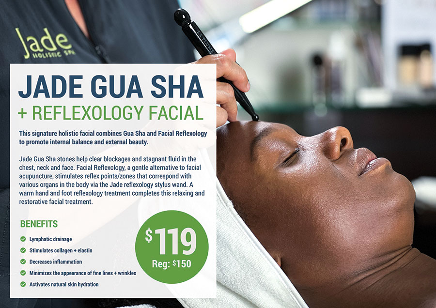 Jade Gua Sha + Reflexology Facial 